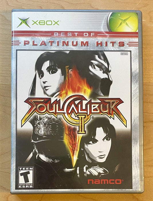 Soul Calibur II 2 (Microsoft Xbox, 2003) CIB W/ Manual, Authentic, Tested, Works