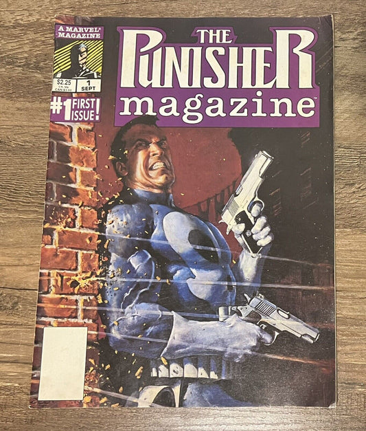 THE PUNISHER MAGAZINE  #1 Marvel Comics 1989 MIKE ZECK