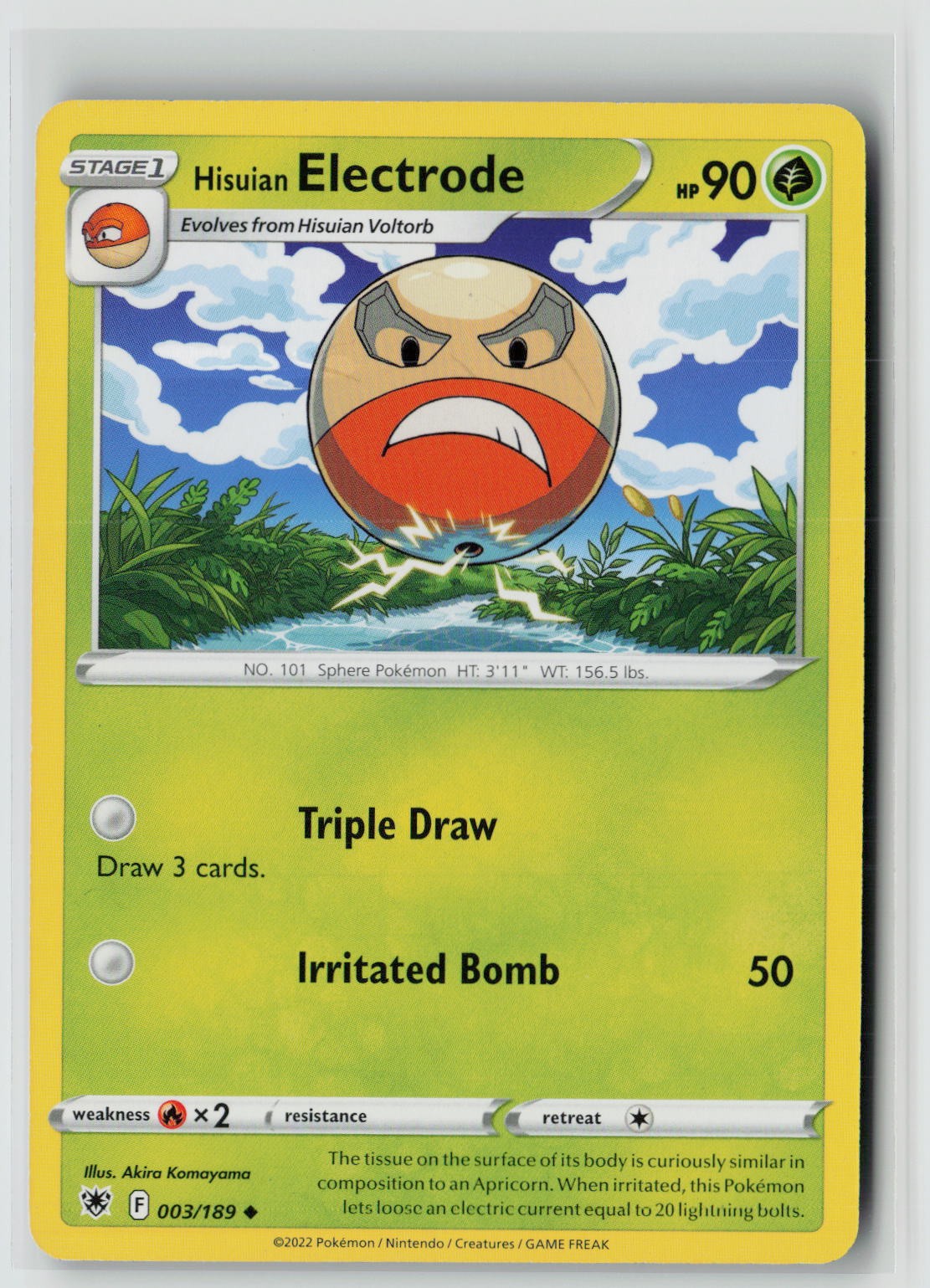 Hisuian Electrode (SWSH10: Astral Radiance 003/189) NM