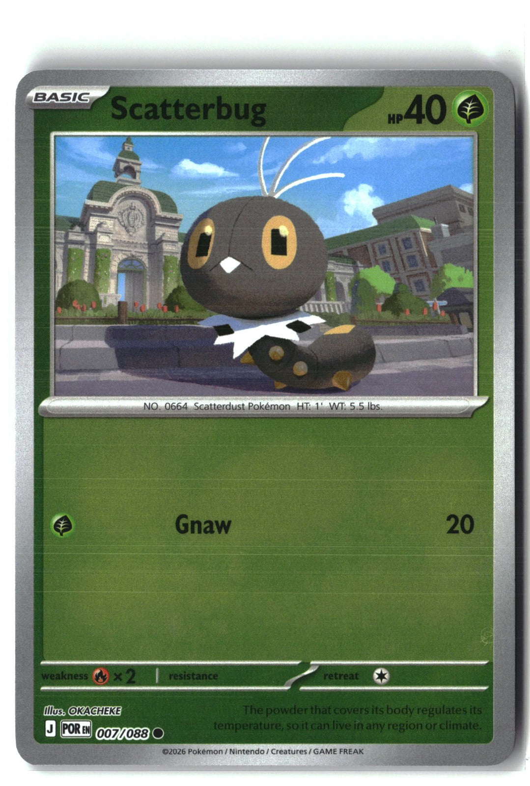 Scatterbug Reverse Holofoil NM (Perfect Order 007/088)
