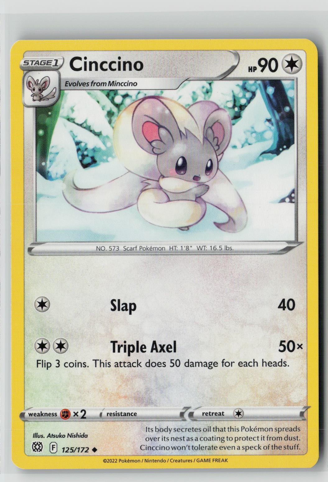 Cinccino (SWSH09: Brilliant Stars 125/172) NM