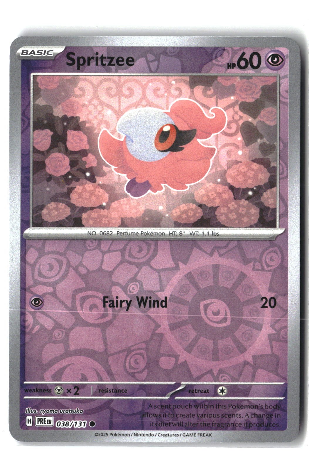 Spritzee Reverse Holofoil NM (SV: Prismatic Evolutions 038/131)