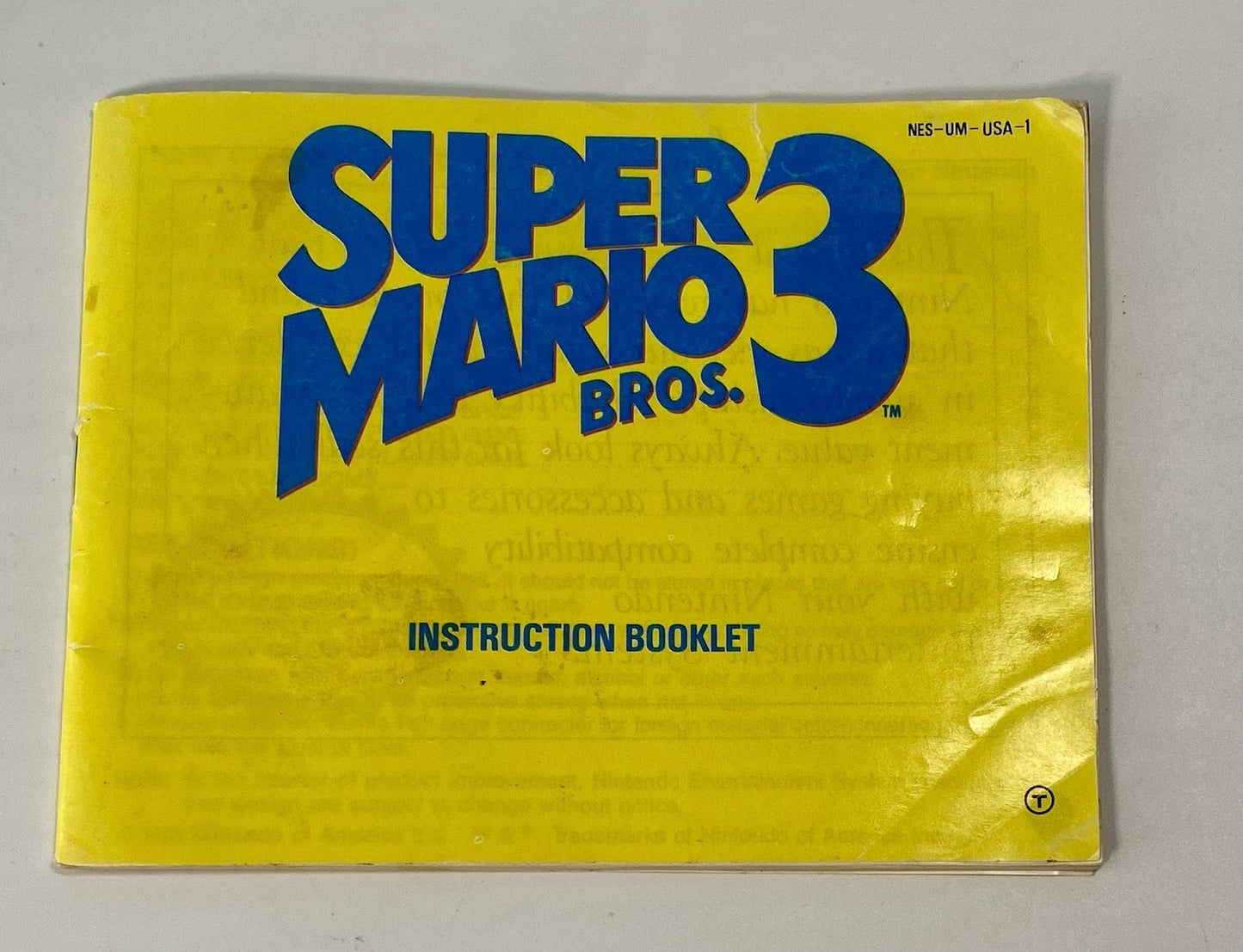 Super Mario Bros. 3 Nintendo Entertainment System 1985 NES W/ Manual & Tested