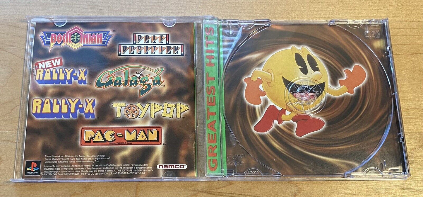 Namco Museum Vol. 1 (PlayStation 1 PS1, 1995) CIB W/ Manual & Reg Card, Tested