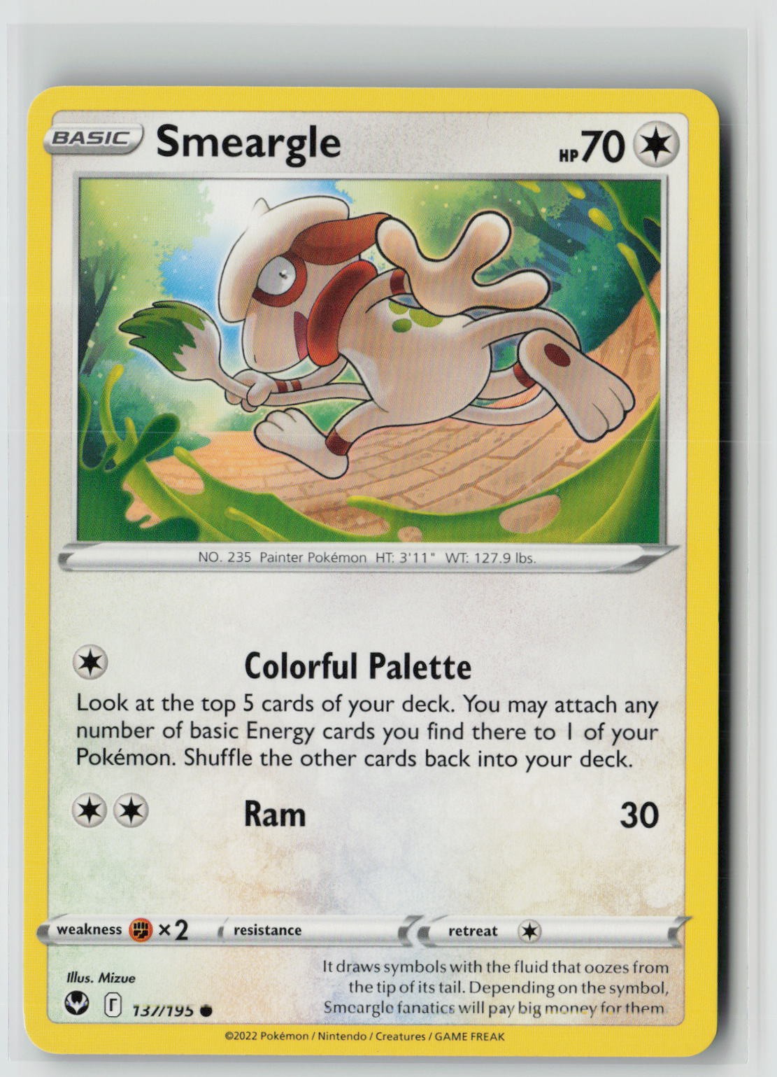 Smeargle (SWSH12: Silver Tempest 137/195) NM