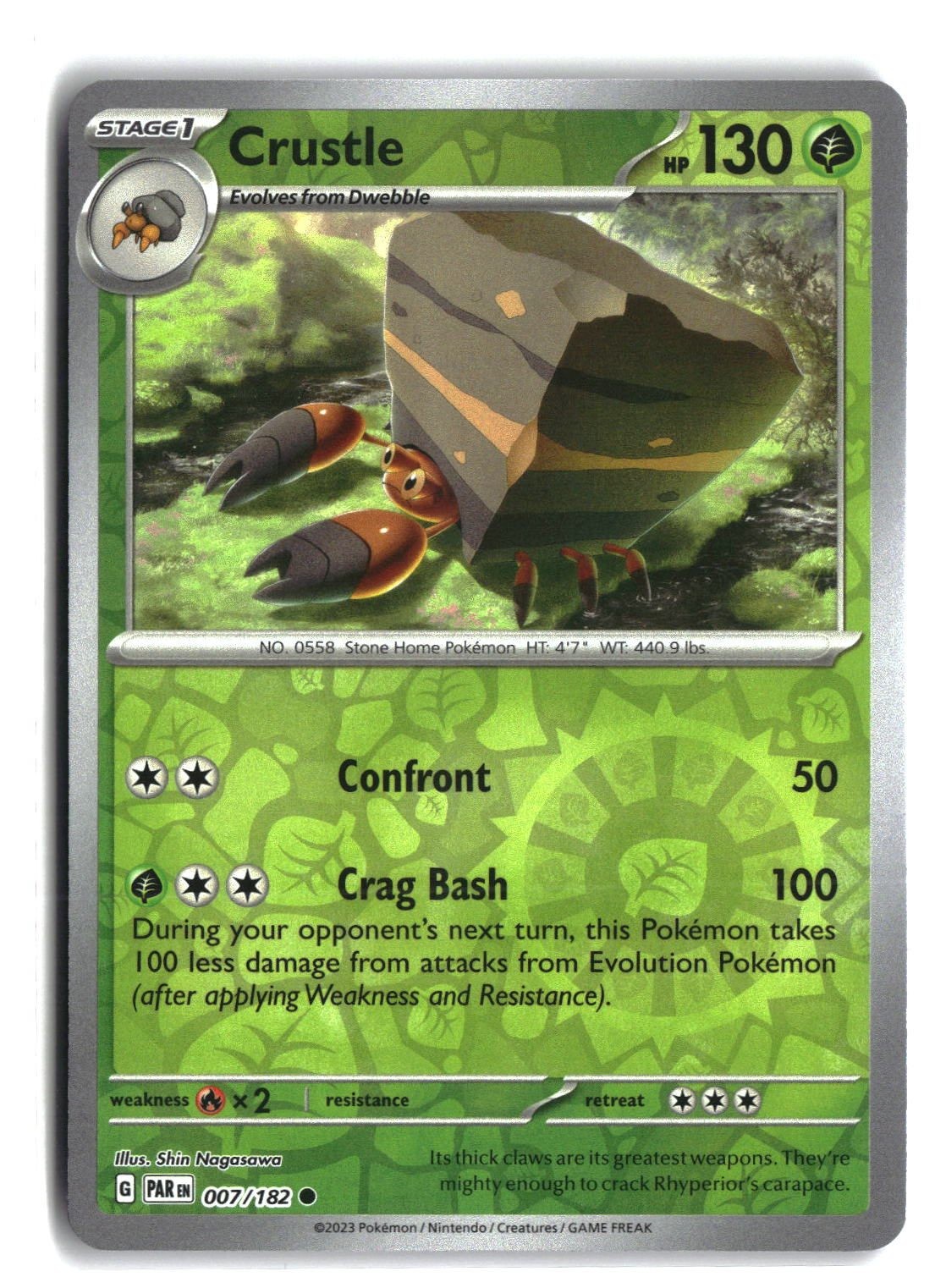 Crustle Reverse Holofoil NM (Paradox Rift 007/182)