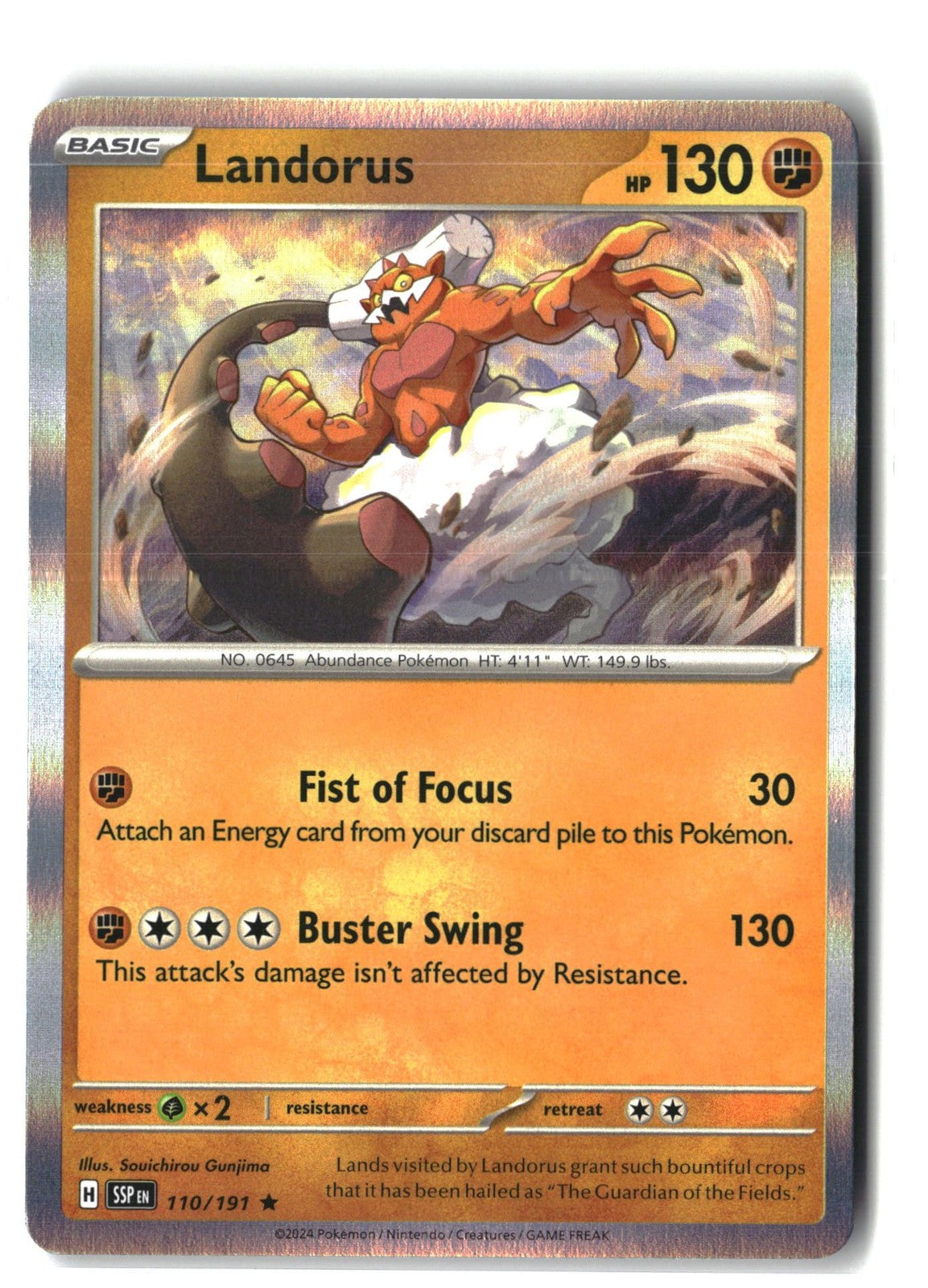 Landorus Holofoil NM (Surging Sparks 110/191)