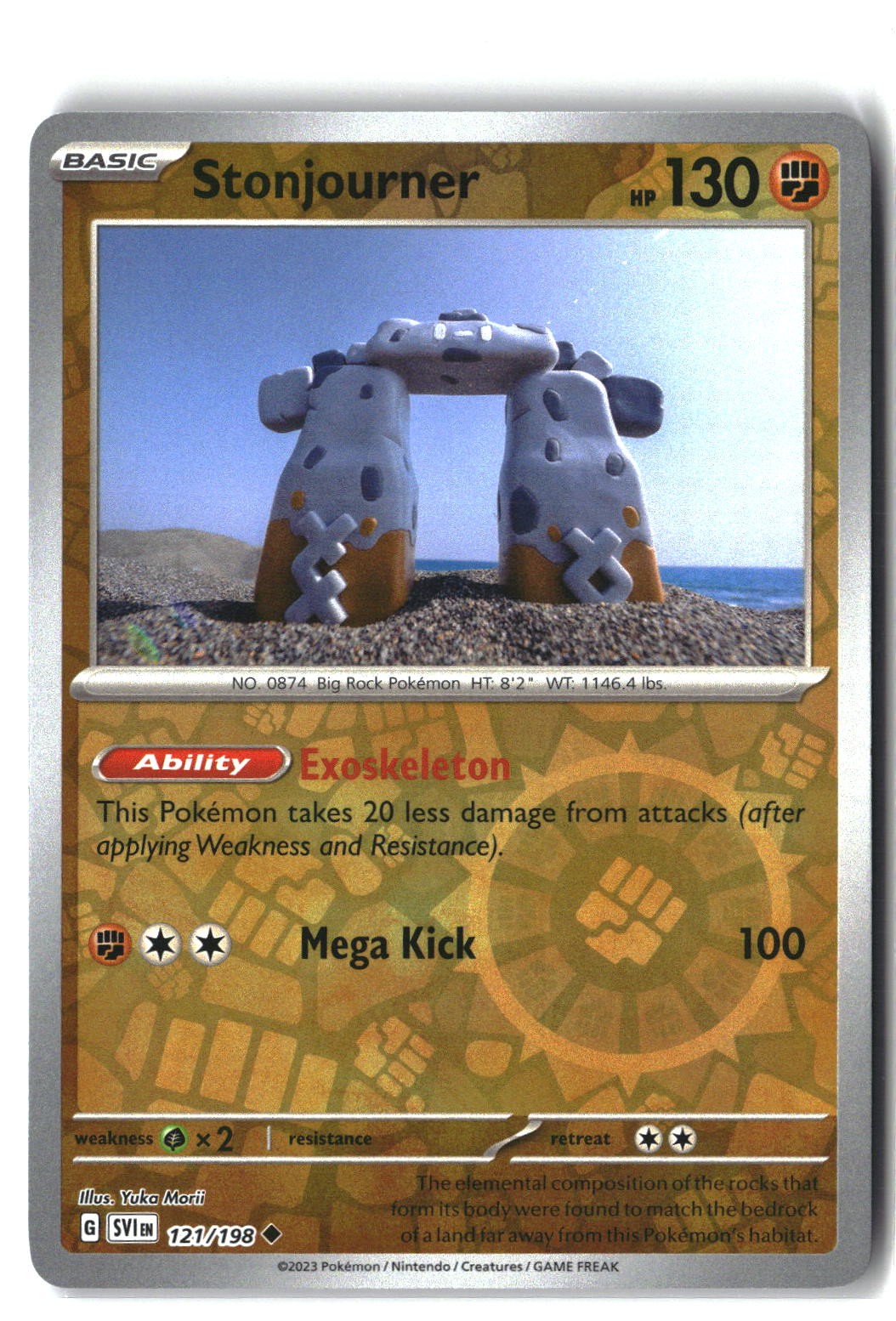 Stonjourner Reverse Holofoil NM (Scarlet & Violet Base Set 121/198)
