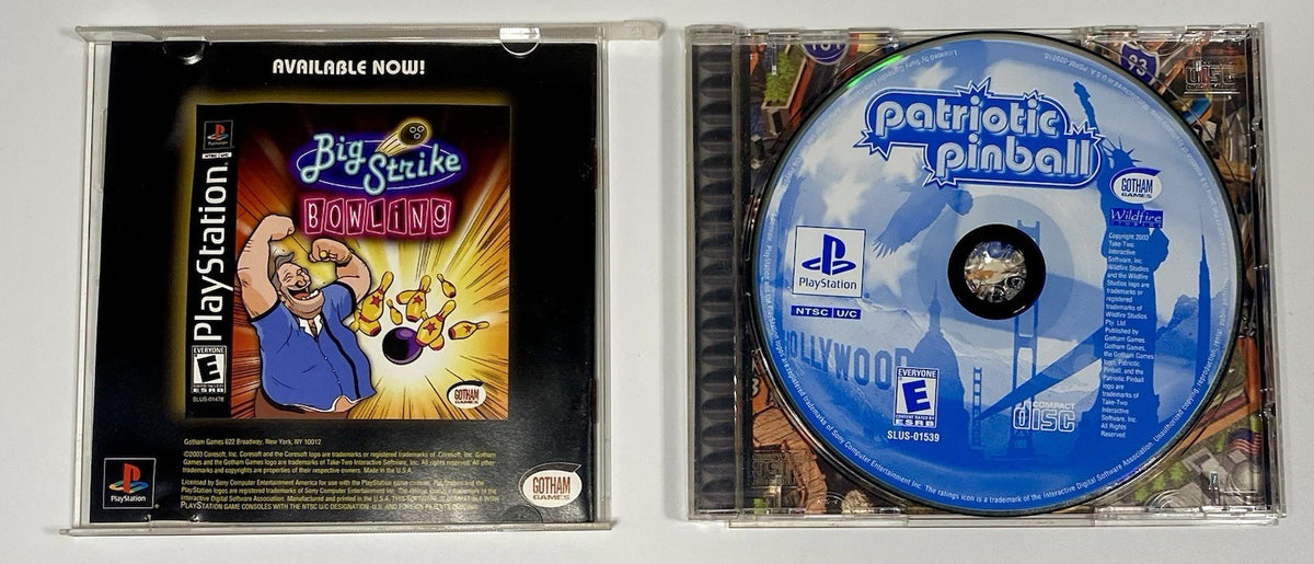 Patriotic Pinball (Sony PlayStation 1 2003) PS1, CIB W/ Manual, Tested Read Desc