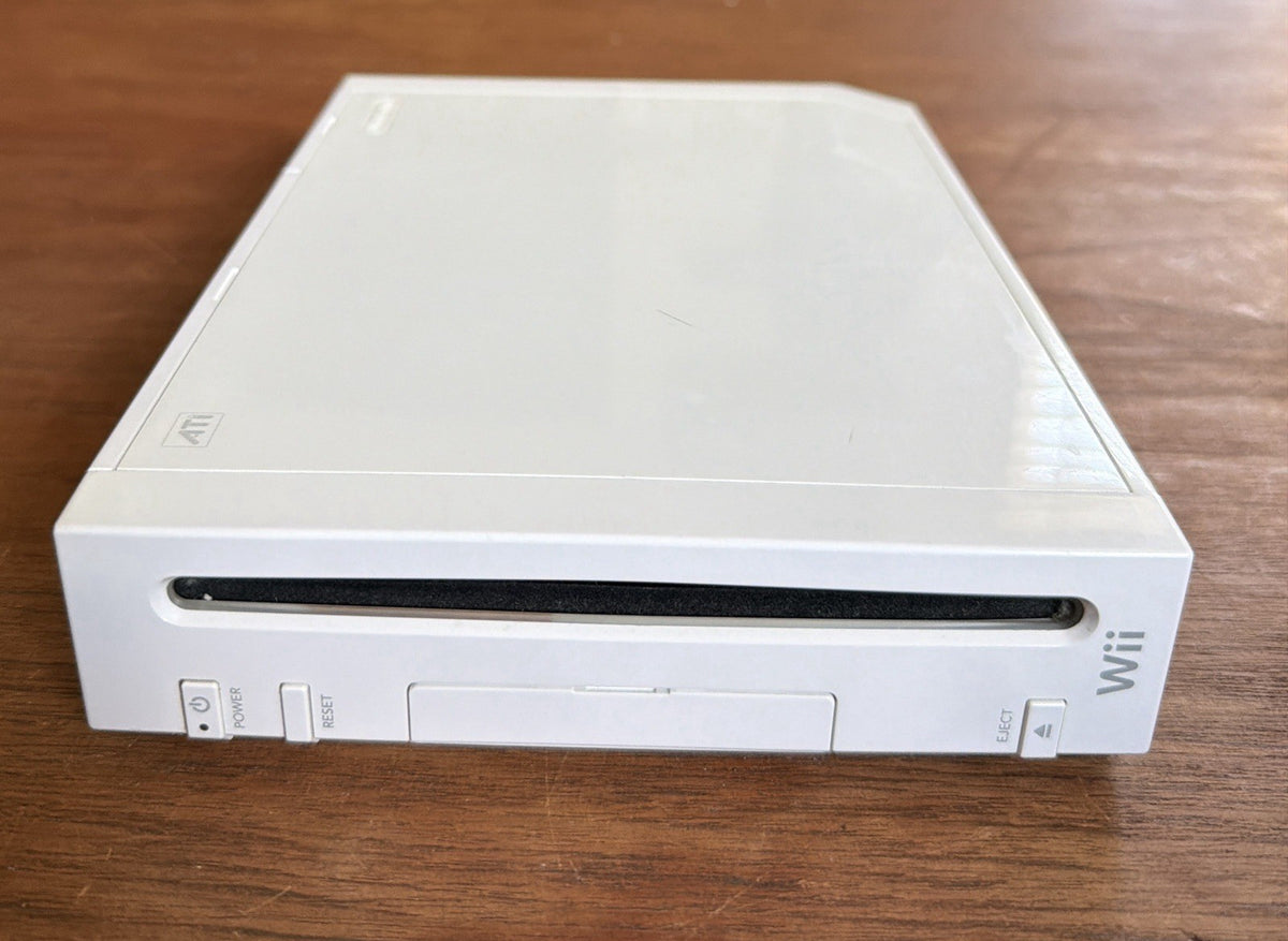 Nintendo Wii Console RVL-001 Complete Tested GC Compatible W/ 12 Download Games