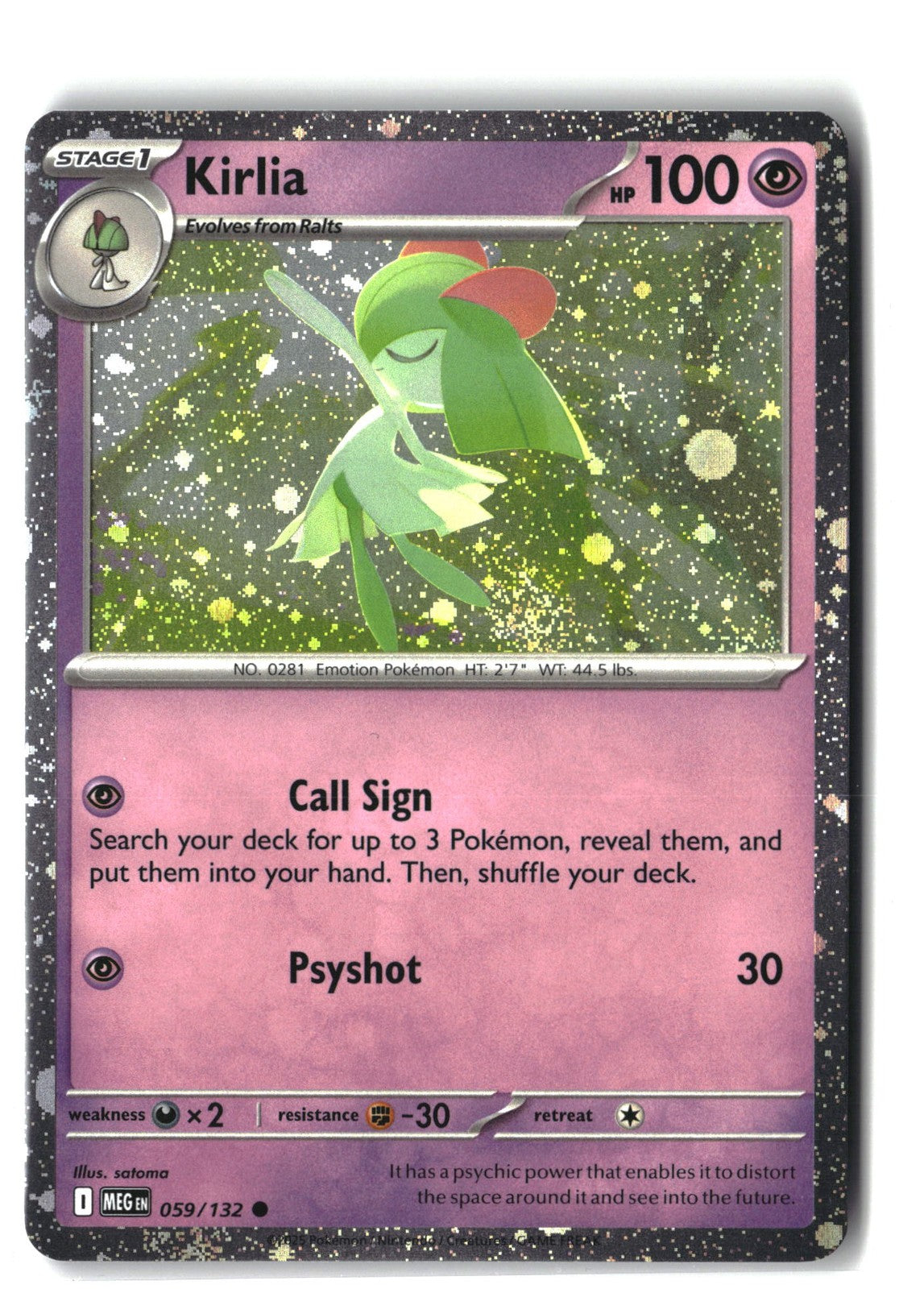 Kirlia (Cosmos Holo) Holofoil NM (Miscellaneous Cards & Products 059/132)