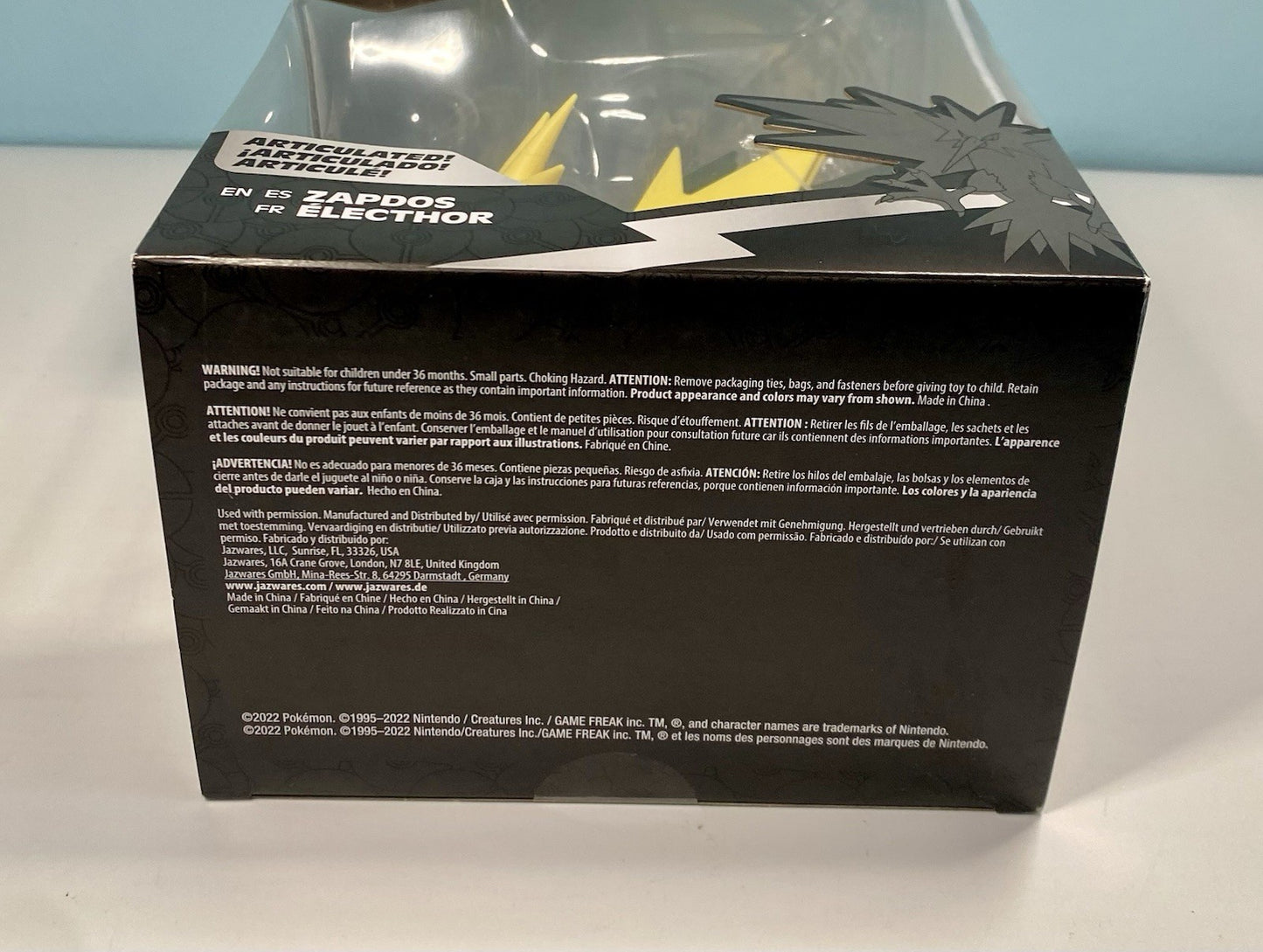 Pokemon Select Articulated Zapdos 6" Series 2 Action Figure NEW Sealed