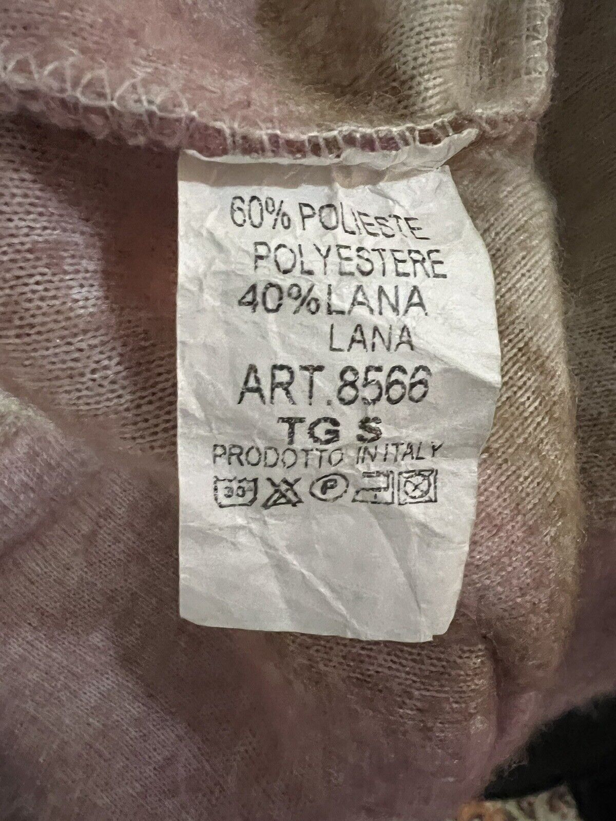 Women's Plaid Flannel Jacket Pink, Size S (Made In Italy)