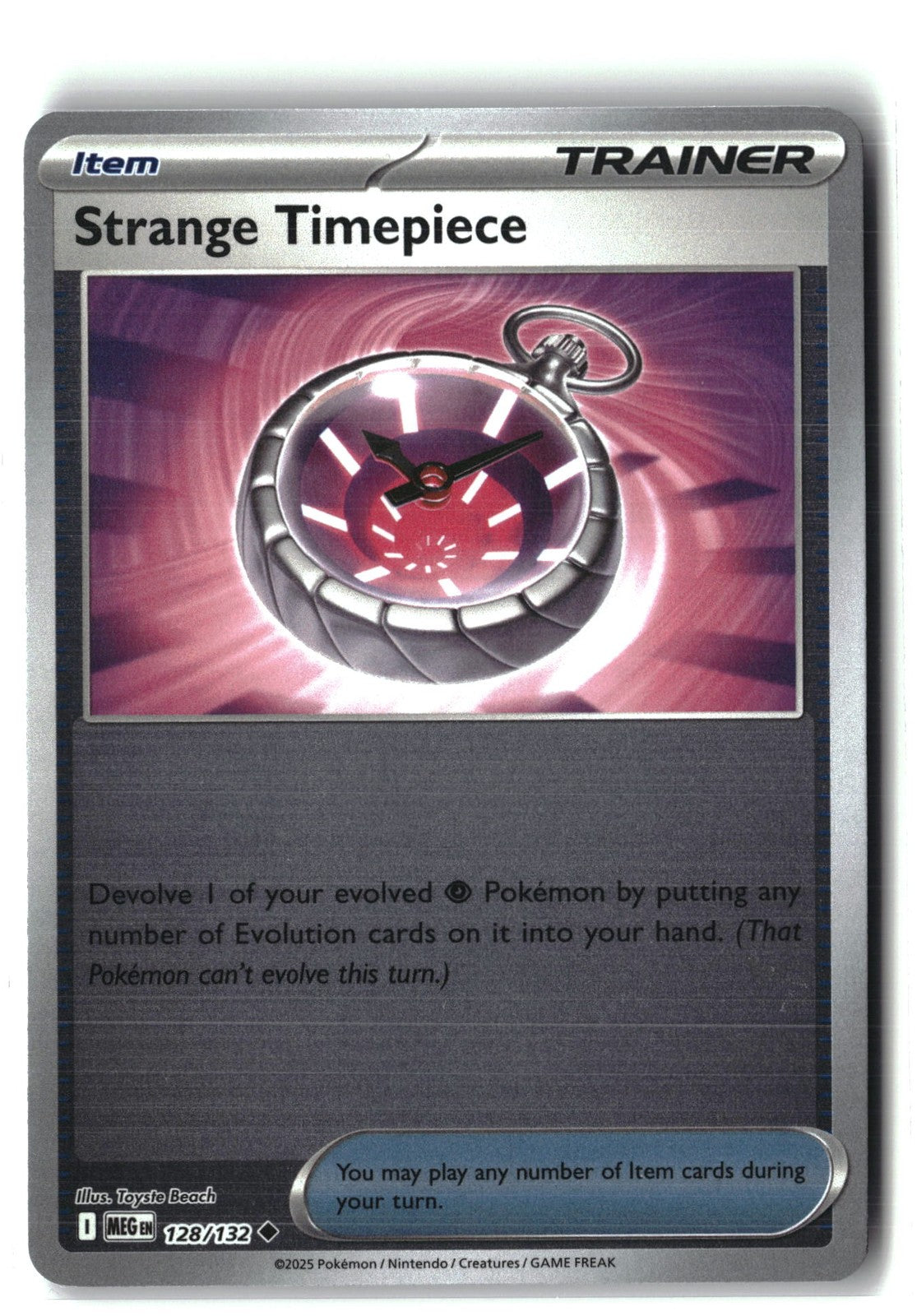 Strange Timepiece Reverse Holofoil NM (Mega Evolution 128/132)