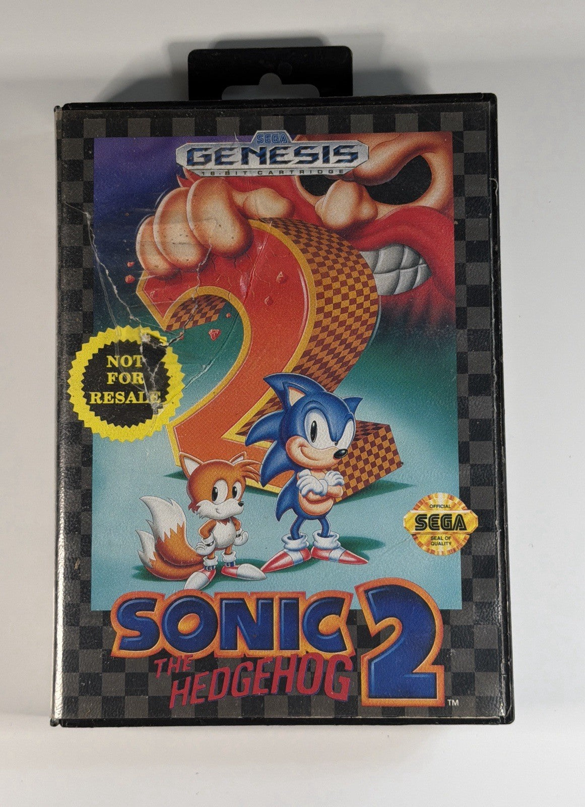 Sonic the Hedgehog 2 (Sega Genesis) Case & Cartridge, No Manual TESTED