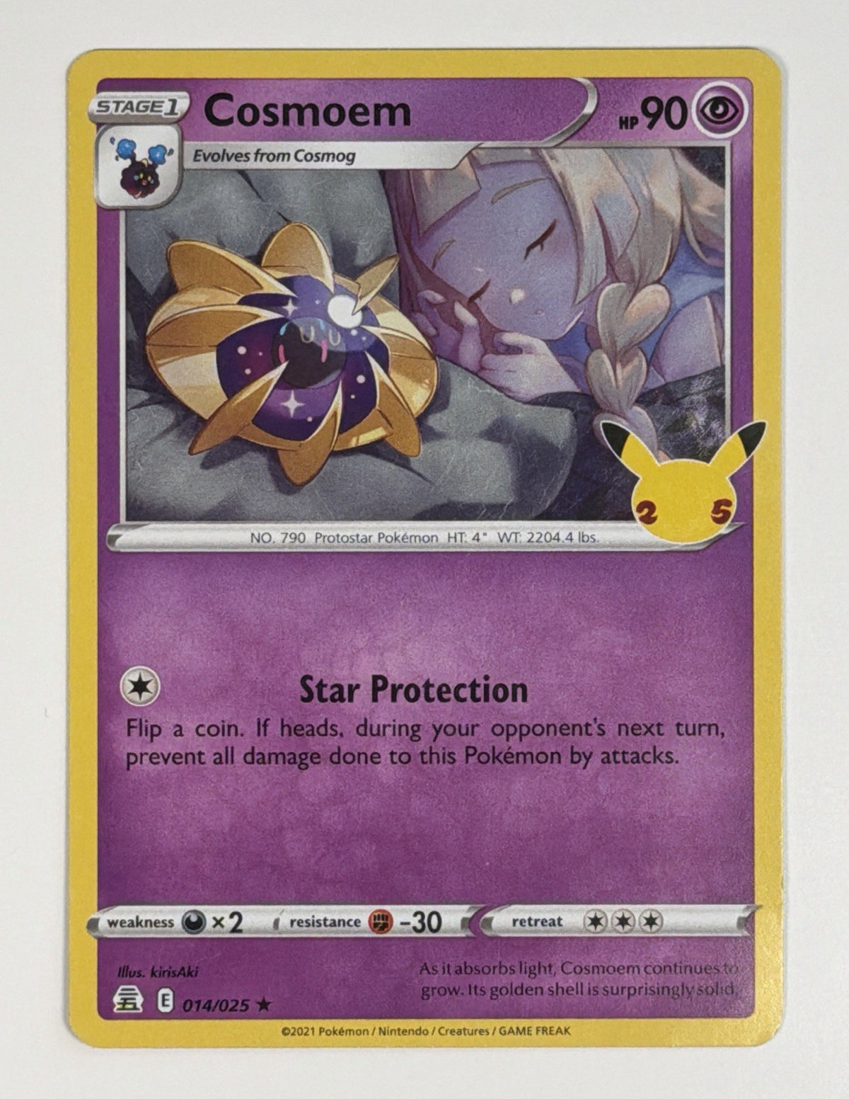 Cosmoem 014/025 Rare Celebrations Pokemon TCG Holo MP