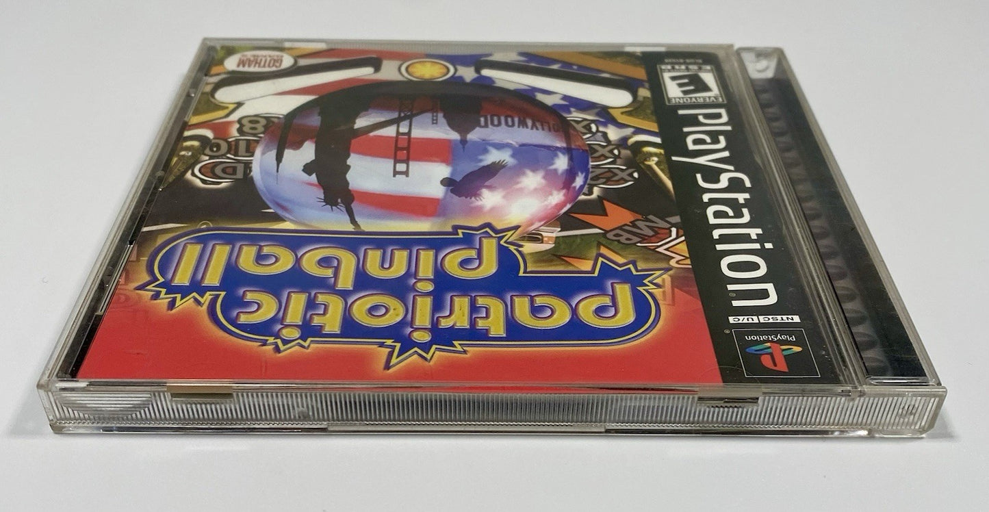 Patriotic Pinball (Sony PlayStation 1 2003) PS1, CIB W/ Manual, Tested Read Desc