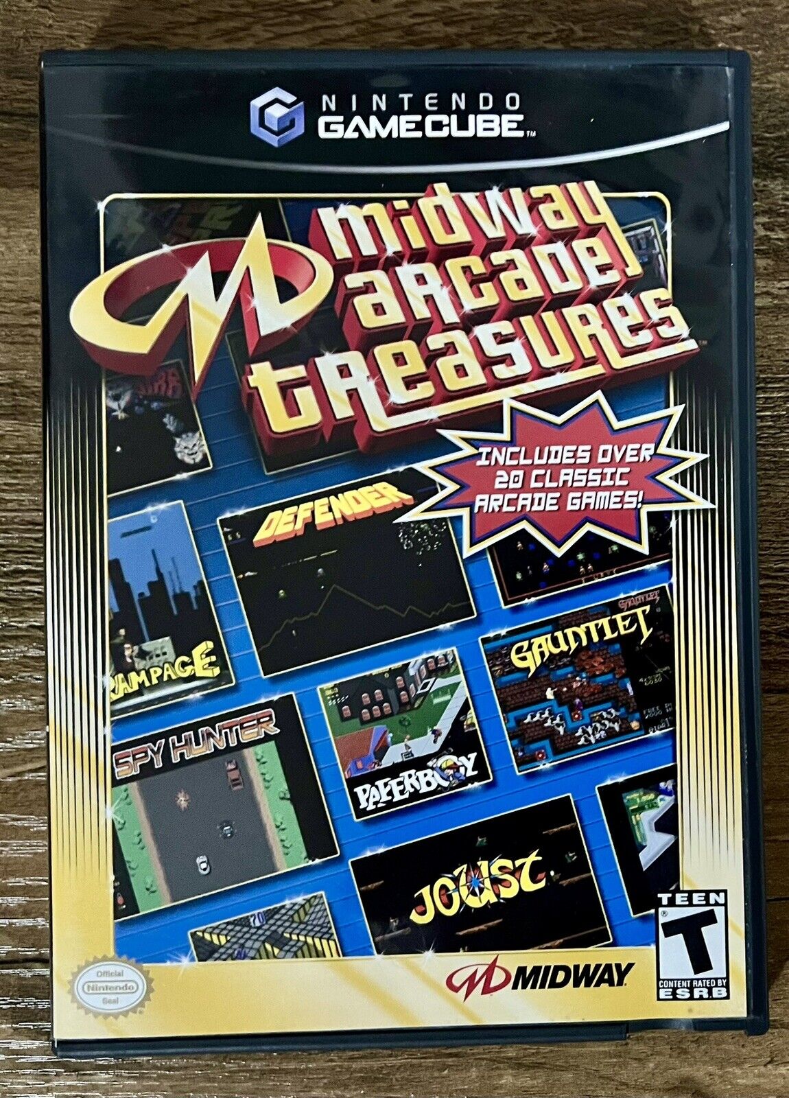 Midway Arcade Treasures (Nintendo GameCube,2003) GameCube CIB W Reg Card Tested