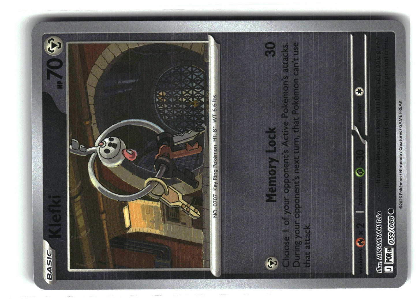 Klefki Reverse Holofoil NM (Perfect Order 059/088)