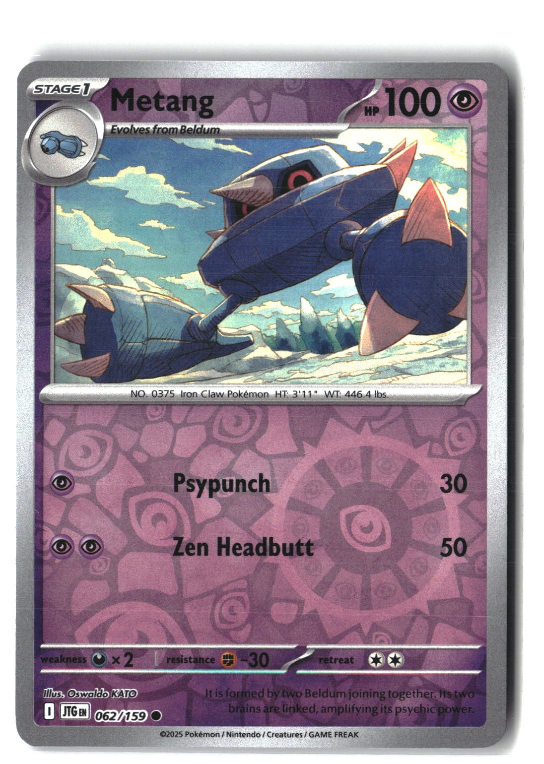 Metang Reverse Holofoil NM (Journey Together 062/159)
