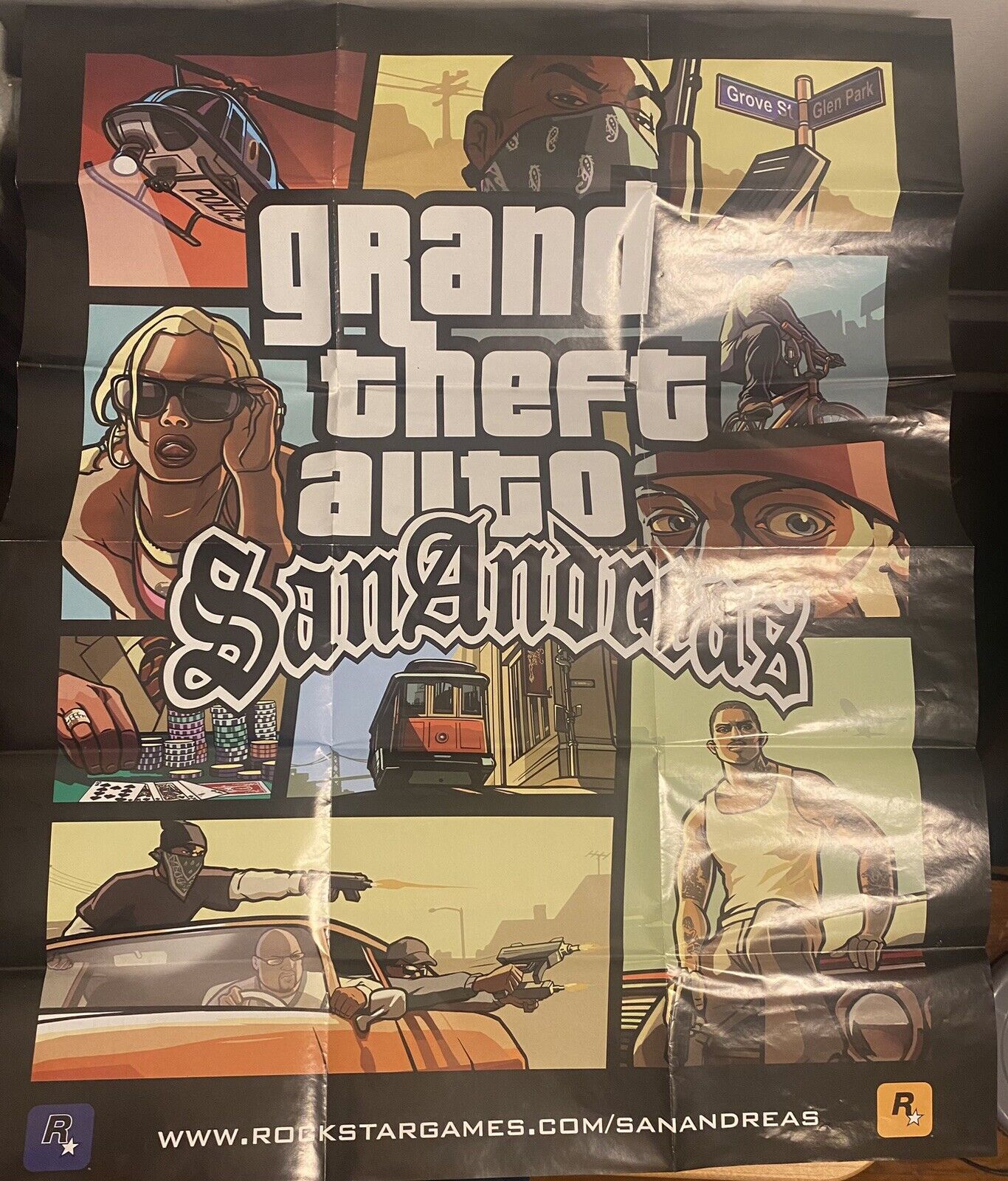 Grand Theft Auto San Andreas (PlayStation 2 PS2 2004) CIB W/ Map & Manual Tested