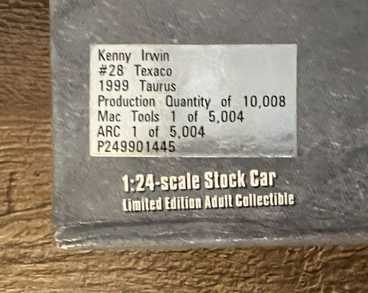 1999 Kenny Irwin Jr. Texaco Havoline 1/24 Action Mac Tools NASCAR Diecast