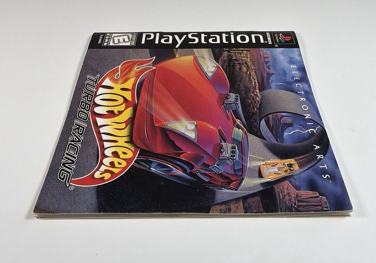 Hot Wheels Turbo Racing PS1 Sony PlayStation 1 Manual & Reg Card Only