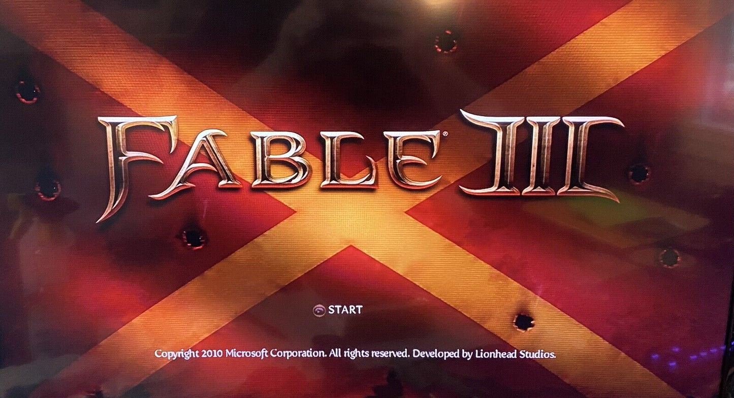 Fable II and Fable III Bundle (Microsoft Xbox 360, 2008, 2010) Both CIB, Tested