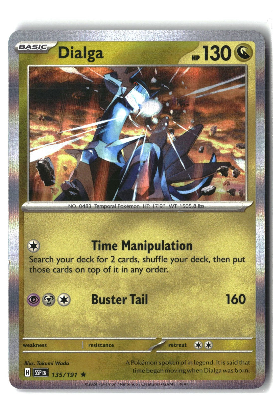 Dialga Holofoil NM (Surging Sparks 135/191)