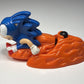 Vintage 1993 Sega Sonic the Hedgehog w/Flame Base Launcher plastic toy WORKS