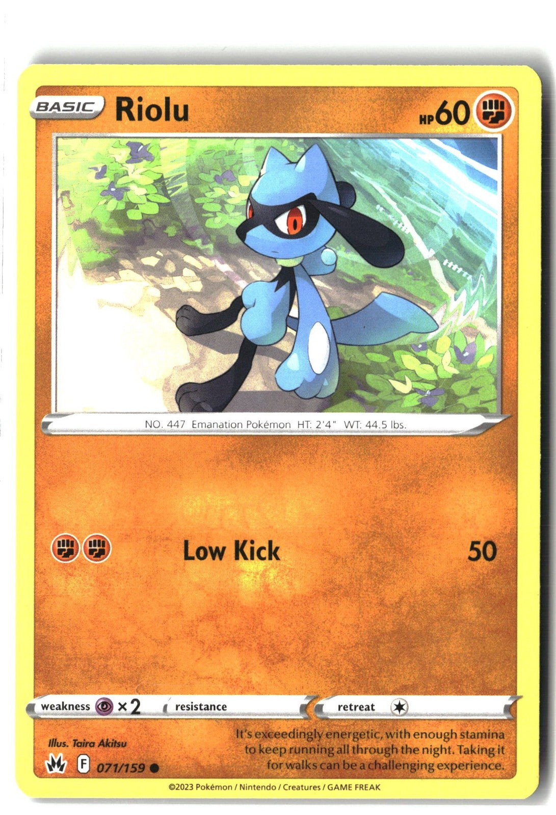 Riolu (SWSH: Crown Zenith 071/159) NM