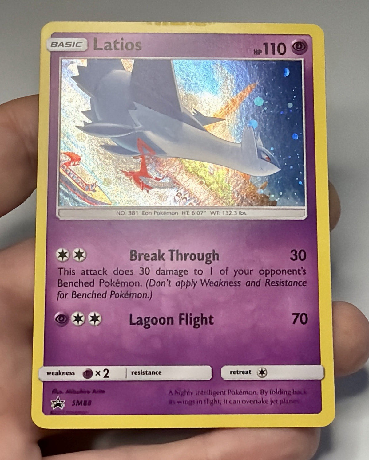 2017 Pokemon Sun and Moon Latios Holo #SM88 Black Star Promo MP