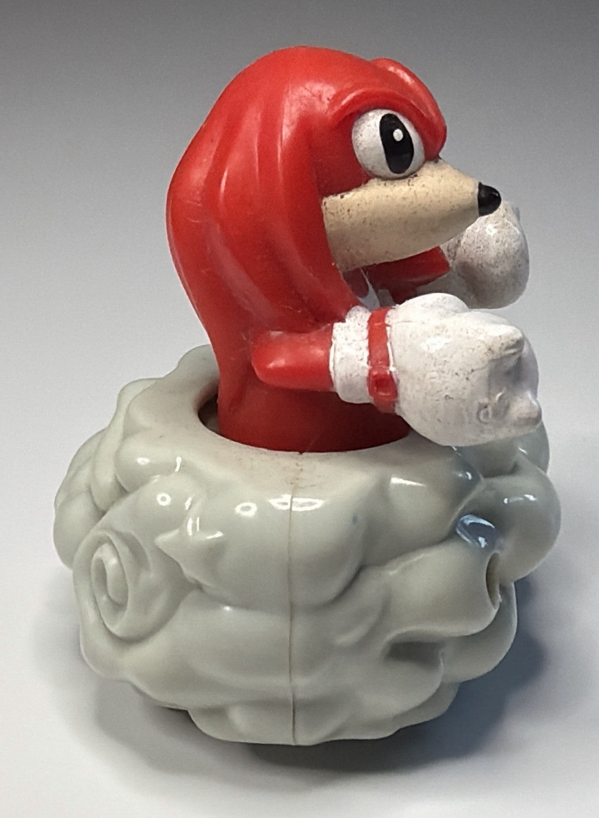 Rare 1993 Sega Knuckles Red Sonic The Hedgehog Spinning Car McDonalds Happy Meal