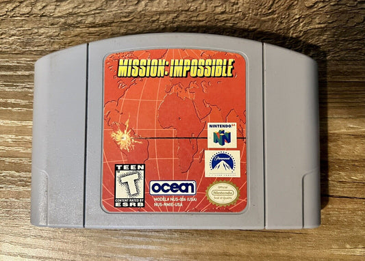 Mission: Impossible N64 Cartridge | Nintendo 64 1998 Authentic Tested/Cleaned