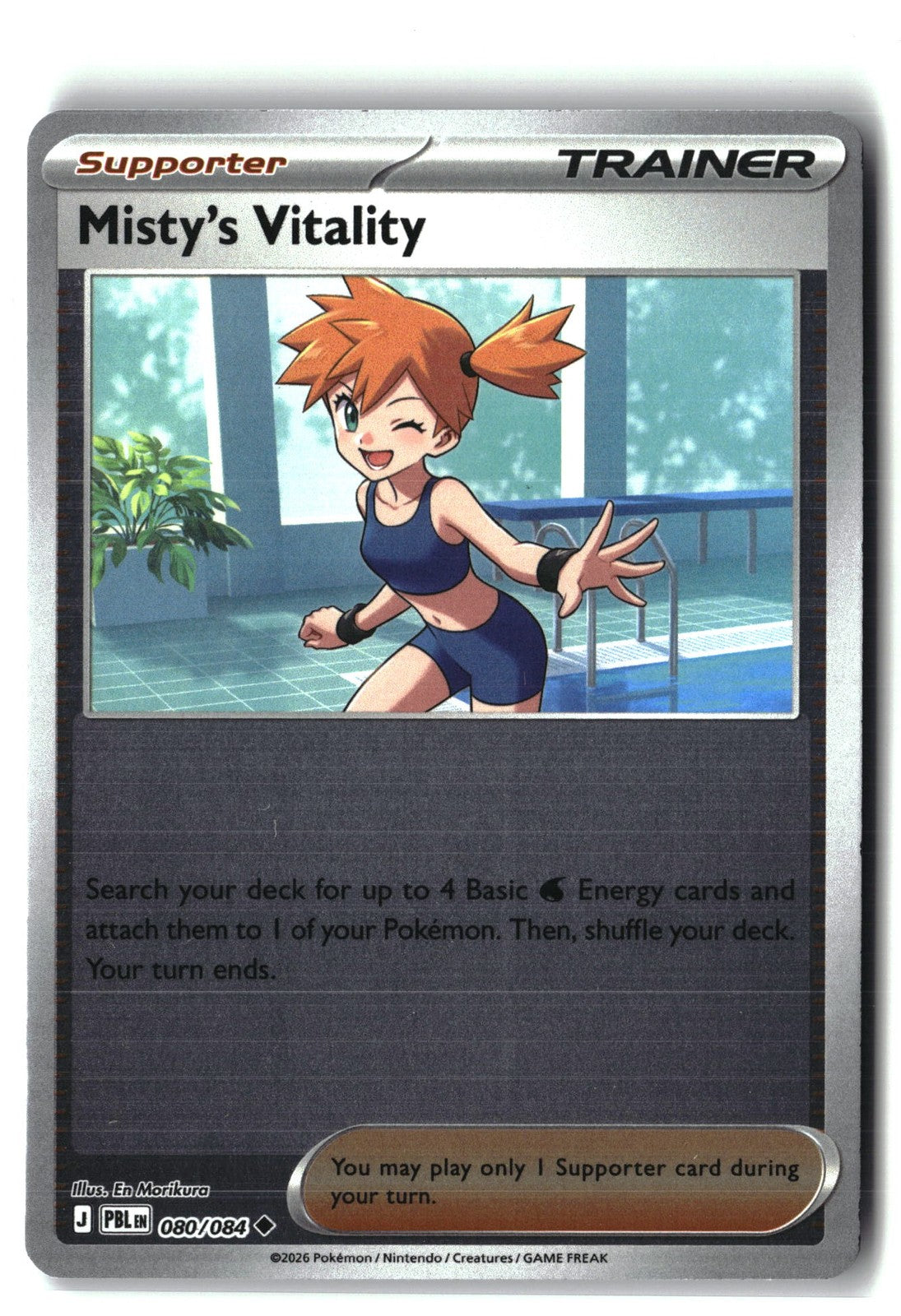 Misty's Vitality Reverse Holofoil NM (Pitch Black 080/084)