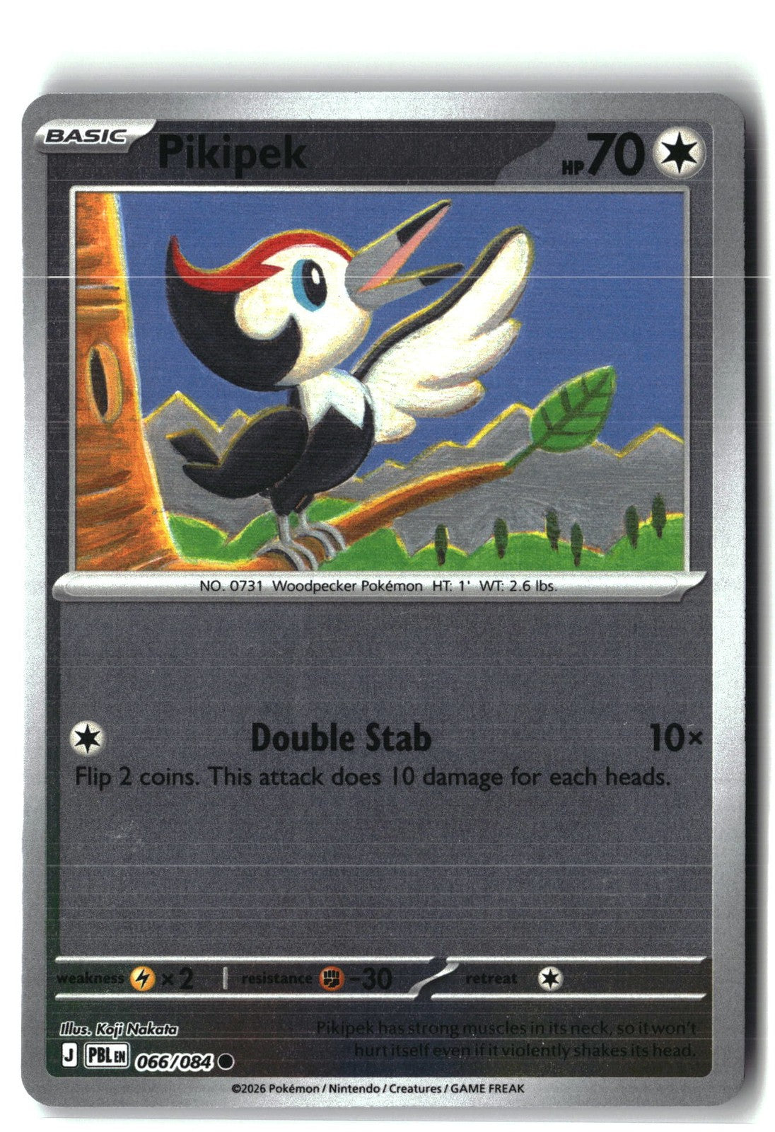 Pikipek Reverse Holofoil NM (Pitch Black 066/084)