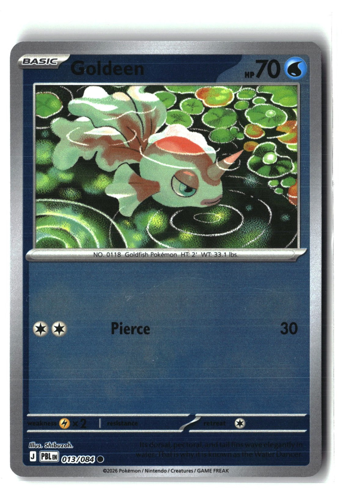 Goldeen Reverse Holofoil NM (Pitch Black 013/084)