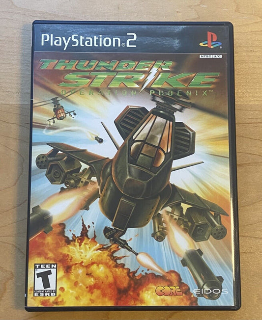 ThunderStrike Operation Phoenix (PlayStation 2 PS2 2001) CIB W/ Manual & Reg