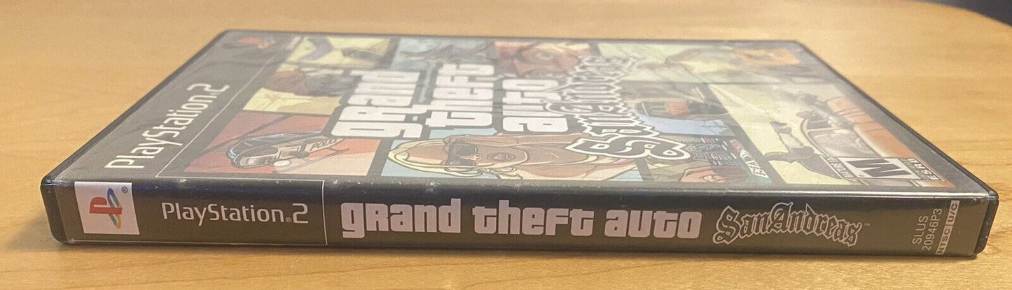 Grand Theft Auto San Andreas (PlayStation 2 PS2 2004) CIB W/ Map & Manual Tested