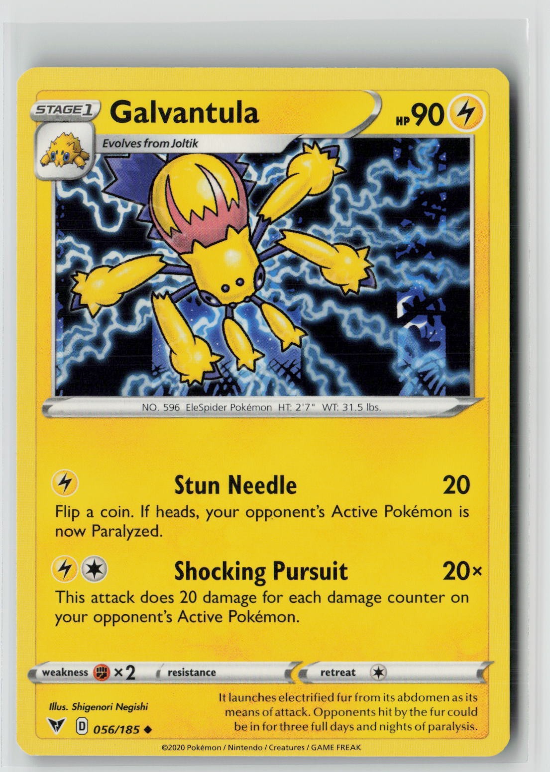 Galvantula (SWSH04: Vivid Voltage 056/185) NM
