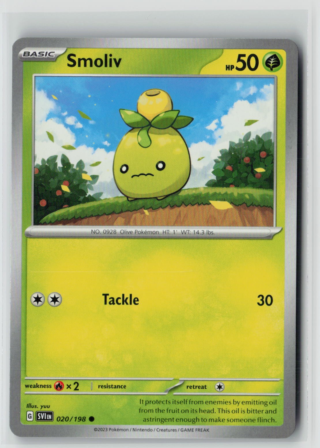 Smoliv (Scarlet & Violet Base Set 020/198) NM