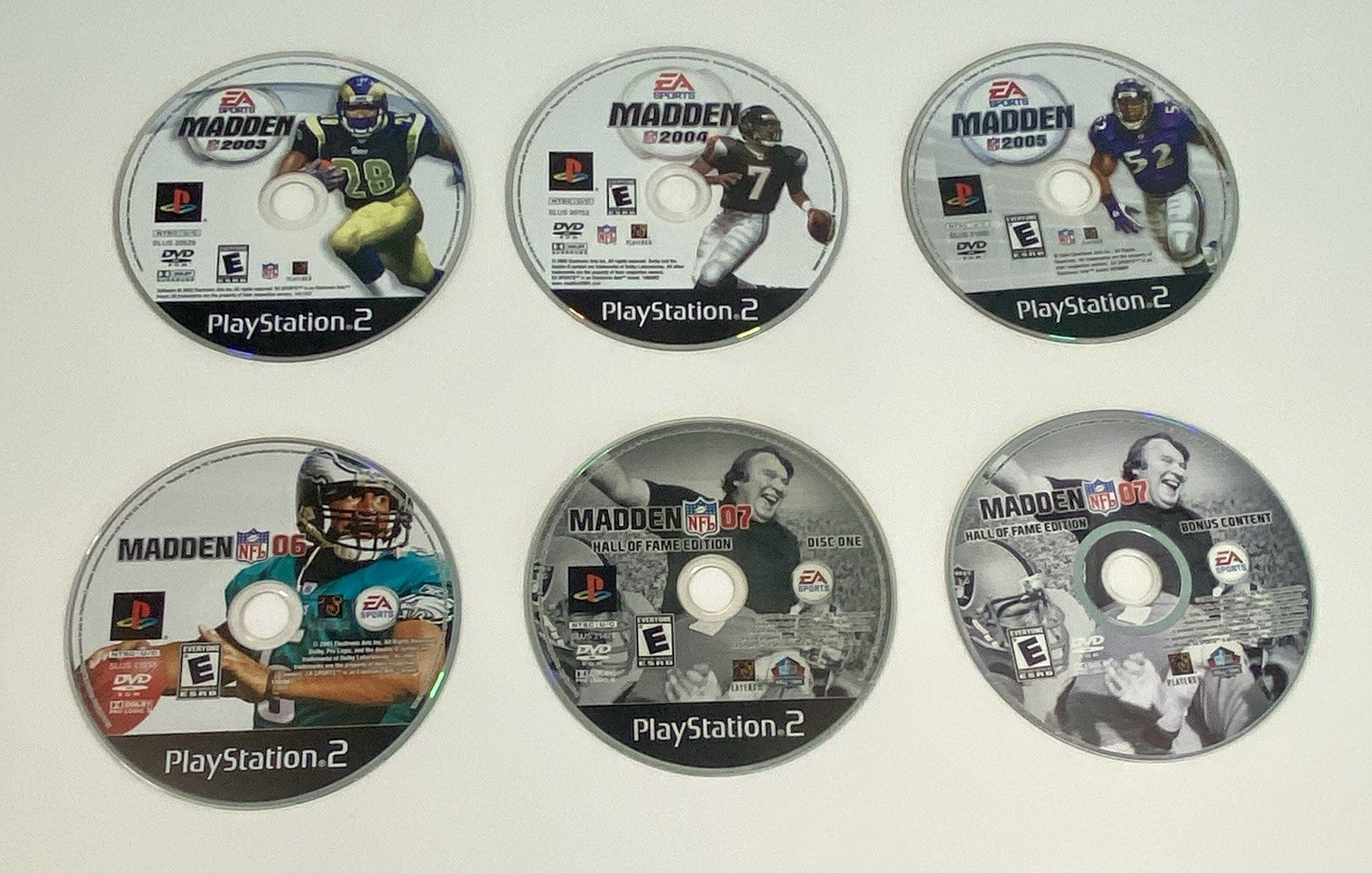 PS2 Sony PlayStation 2 Game Lot Bundle (5) Madden 03 04 05 06 07 All CIB & Work
