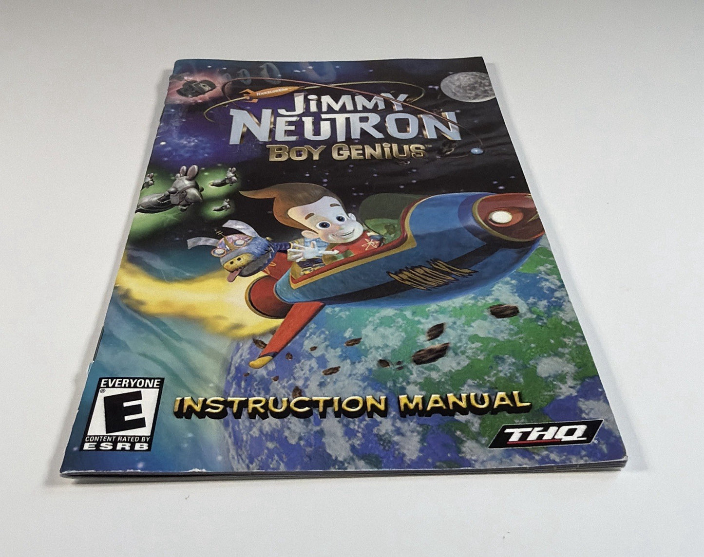Jimmy Neutron Boy Genius PS2 PlayStation 2 Instruction Manual Only