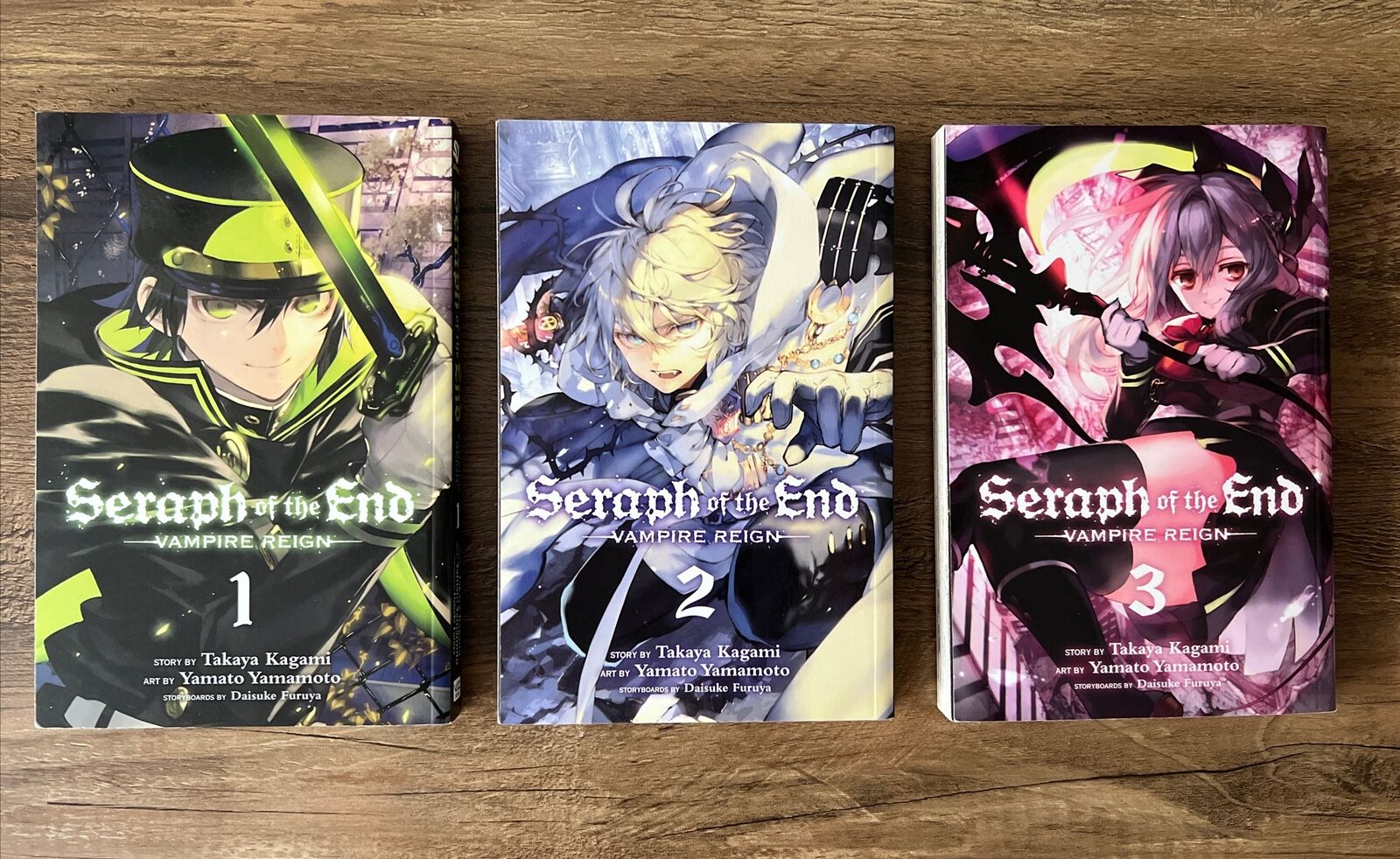Seraph of the End - Vampire Reign - Manga Volumes 1-3, New! By Takaya Kagami