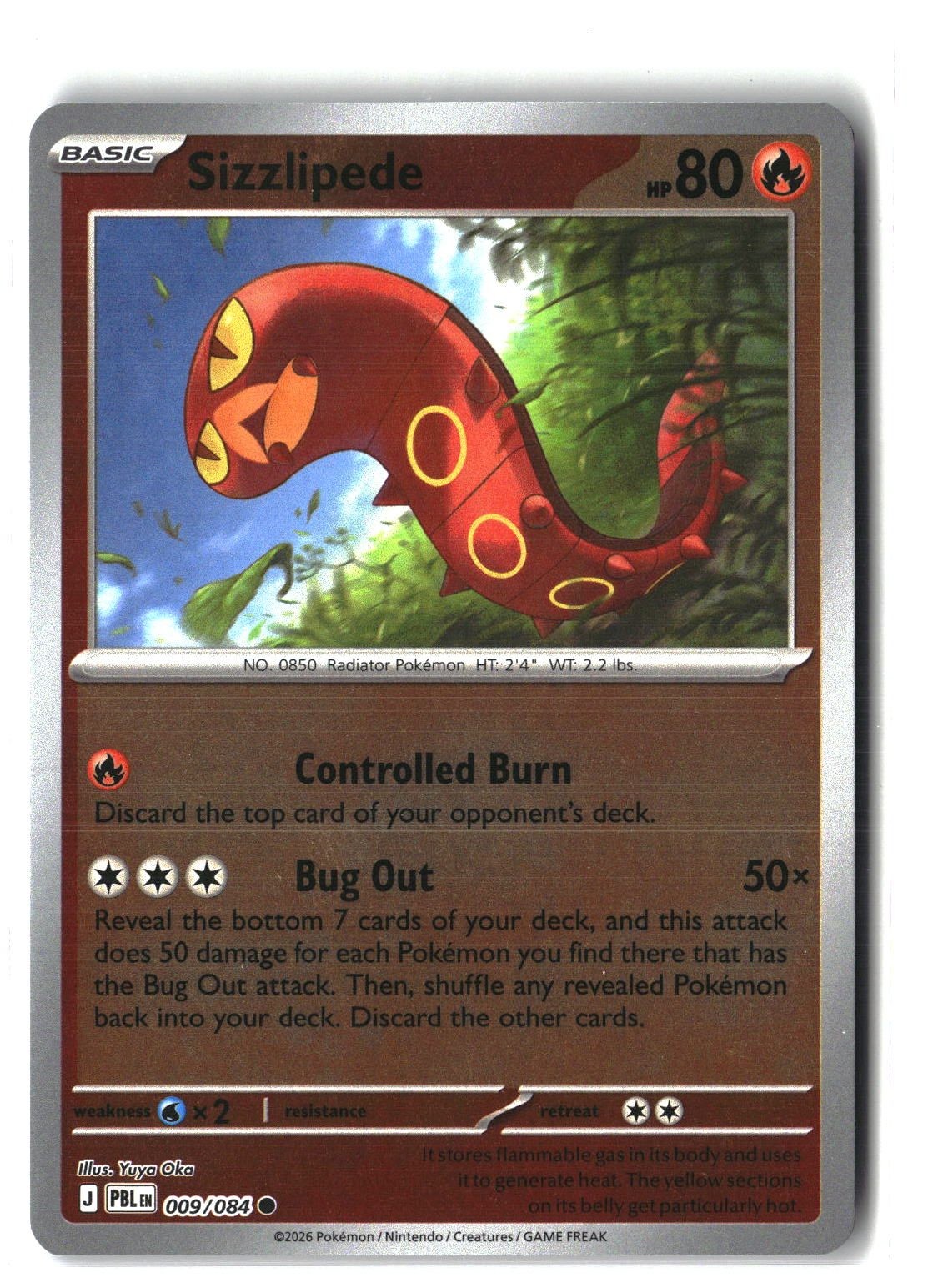 Sizzlipede Reverse Holofoil NM (Pitch Black 009/084)