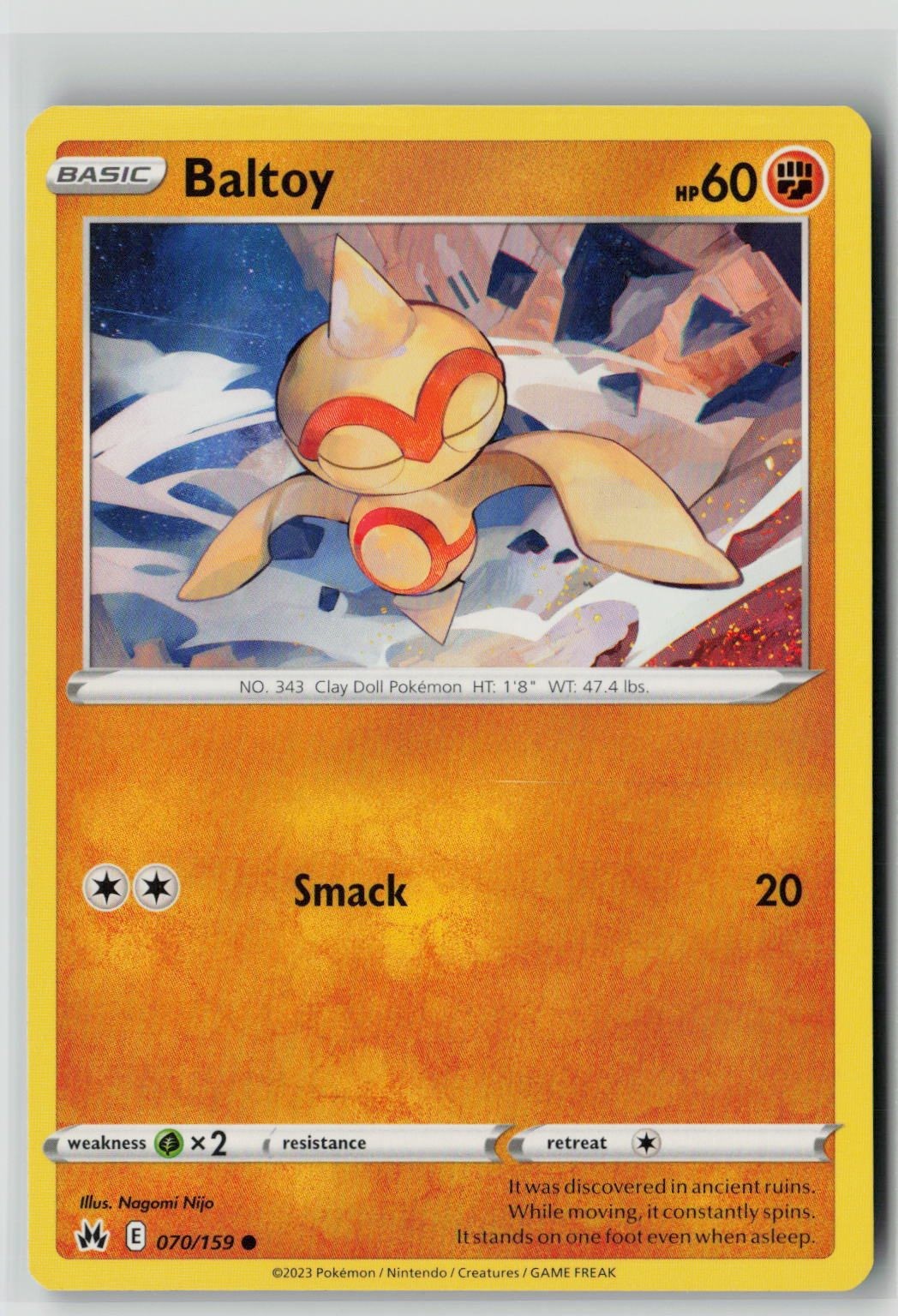 Baltoy (SWSH: Crown Zenith 070/159) NM