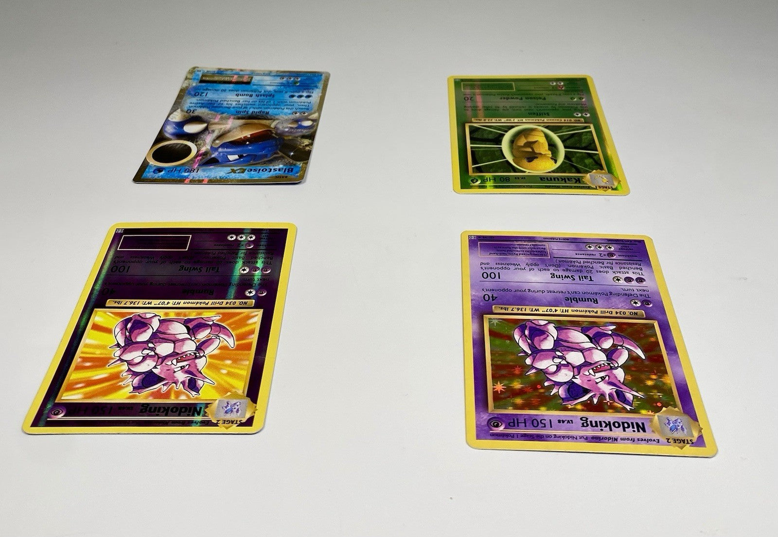 Pokémon Evolutions Holo Lot Blastoise EX 21/108 Nidoking 45/108 Kakuna 6/108