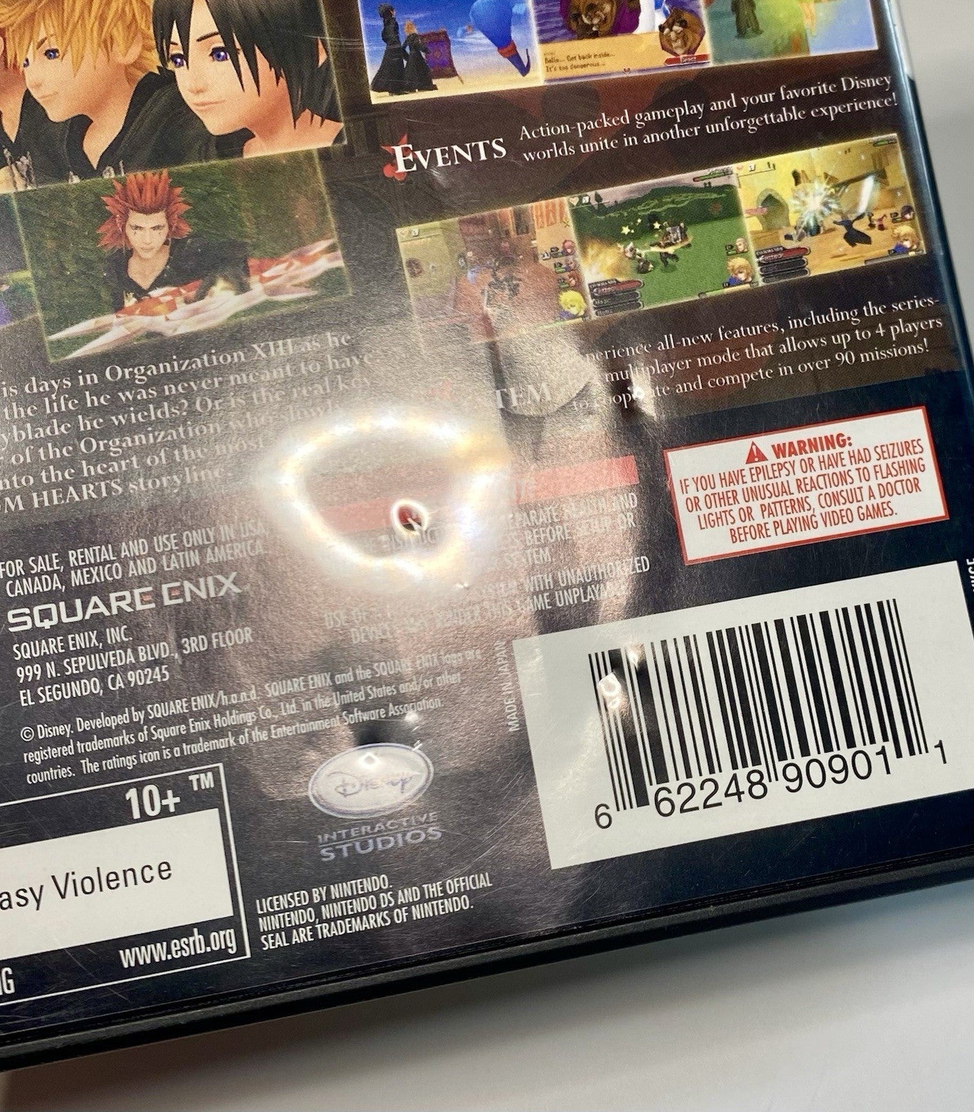 Kingdom Hearts 358/2 Days (Nintendo DS) Case & Inserts Only NO GAME NO MANUAL