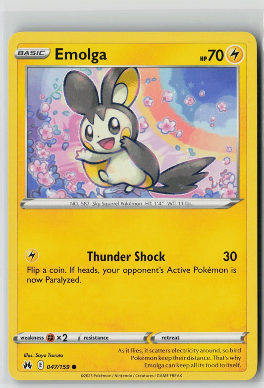 Emolga (SWSH: Crown Zenith 047/159) NM