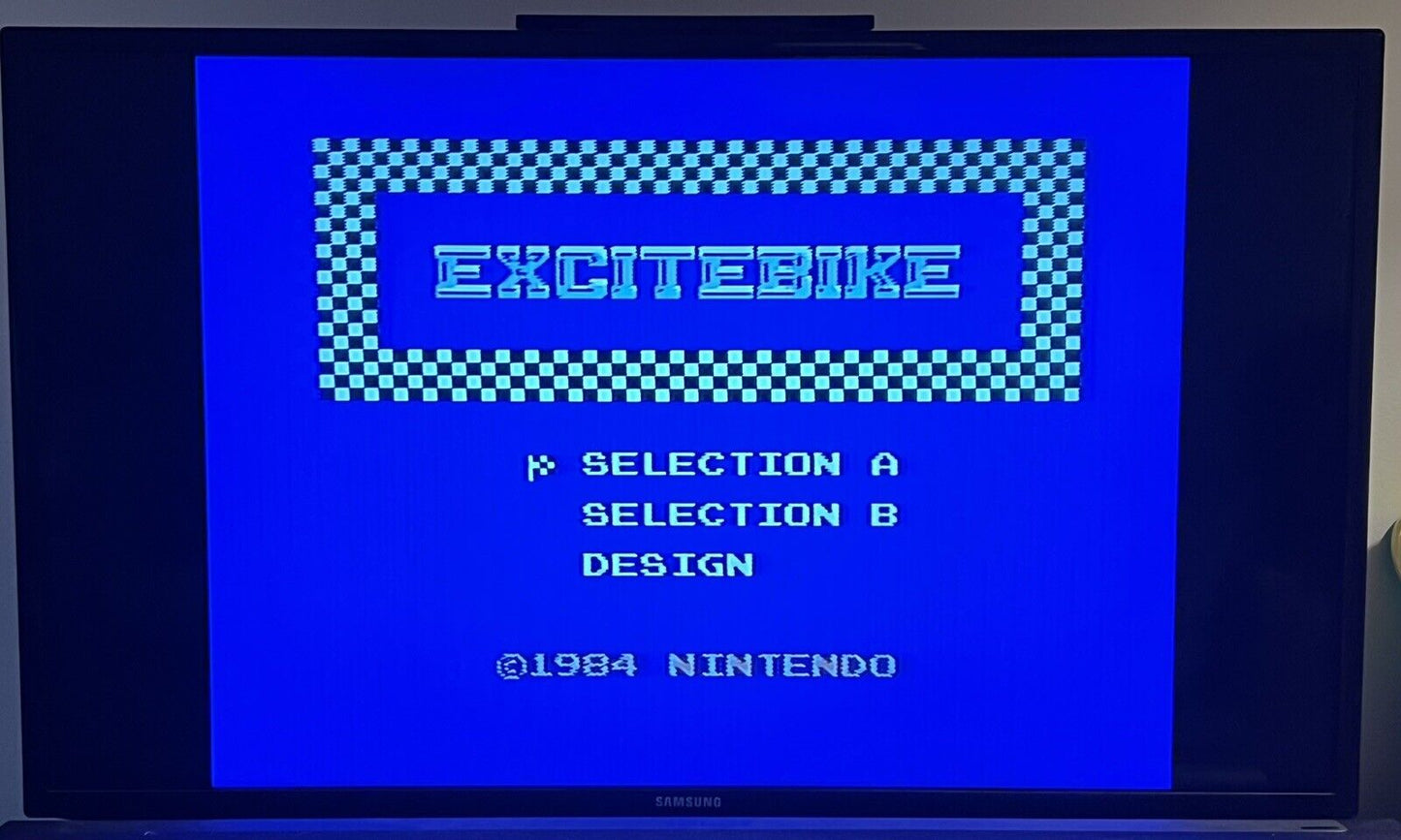 Excitebike (Nintendo Entertainment System, 1985) Authentic Tested & Works!